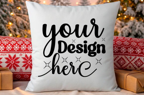 Download Christmas Pillow Mockup 247 - Christmas Collection