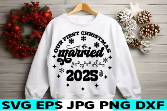 Download Our First Christmas Married 2025 Svg - Christmas Collection