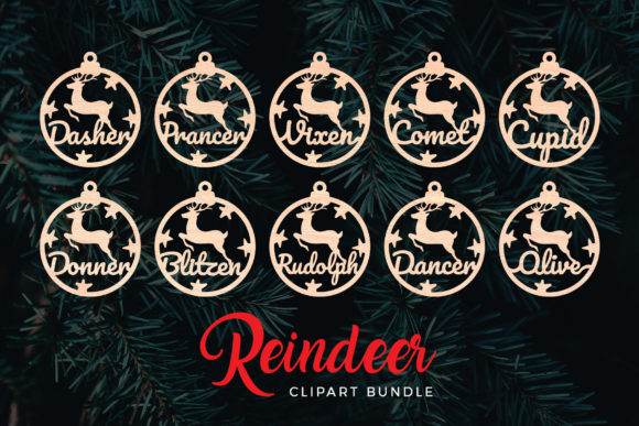 Download Reindeer Christmas Ornaments - Christmas Collection