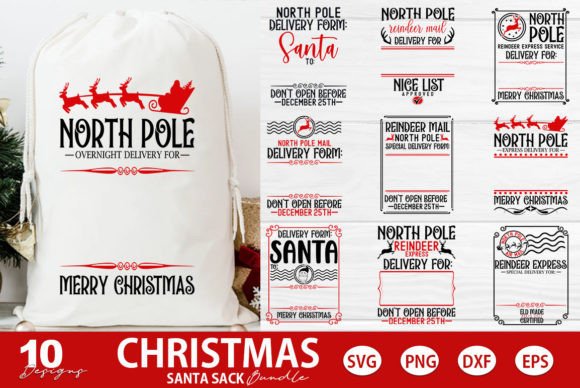 Download Christmas Santa Sack SVG Bundle - Christmas Collection
