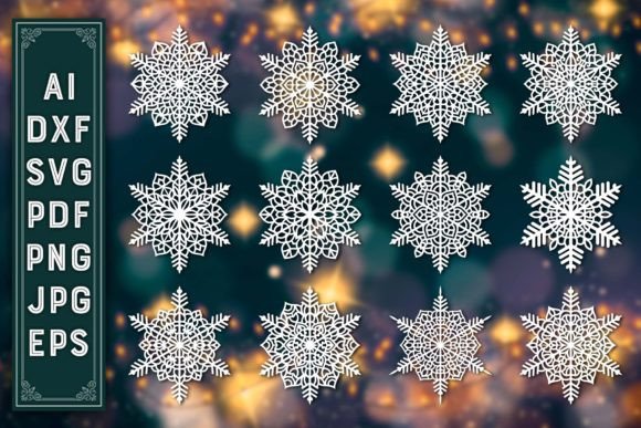 Download Christmas Ornaments Snowflake Bundle 98 - Christmas Collection