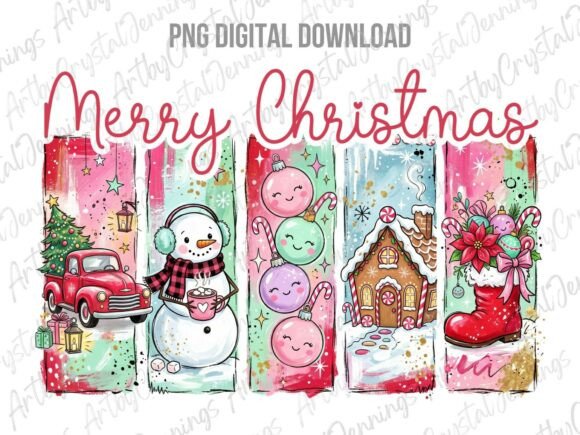 Download Merry Christmas Holiday Brushstroke PNG - Christmas Collection