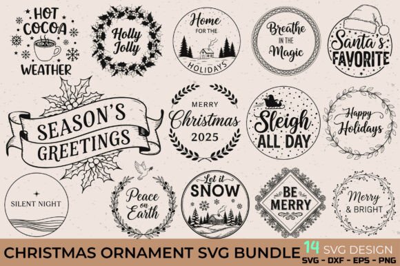 Download Christmas Ornament SVG Bundle - Christmas Collection