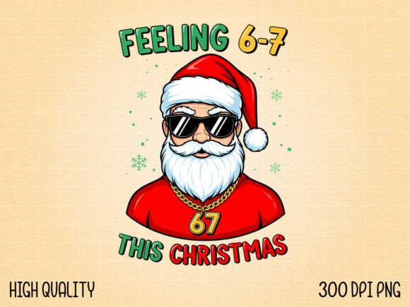 Download Feeling 6-7 This Christmas Santa PNG - Christmas Collection