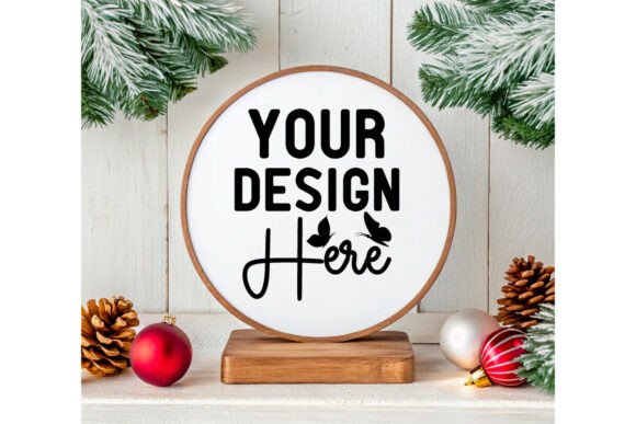 Download Christmas Round Sign Ornament Mockup 29 - Christmas Collection