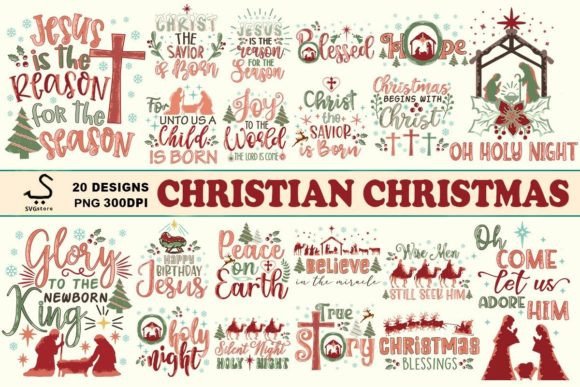 Download Christian Christmas Sublimation Bundle - Christmas Collection