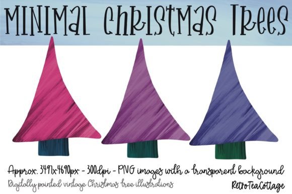 Download Berry Tones Minimal Christmas Trees - Christmas Collection
