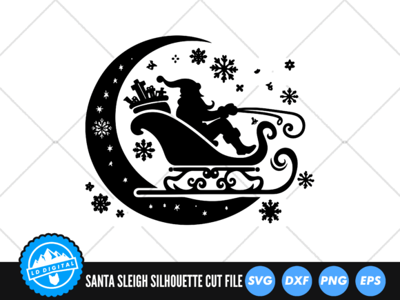 Download Santa Sleigh SVG | Christmas Cut File - Christmas Collection