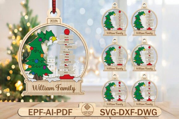 Download Christmas Family Tree Ornament Svg - Christmas Collection