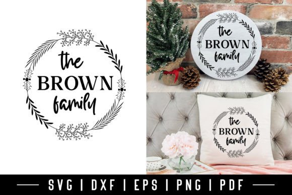 Download Christmas Family Wreath SVG - Christmas Collection
